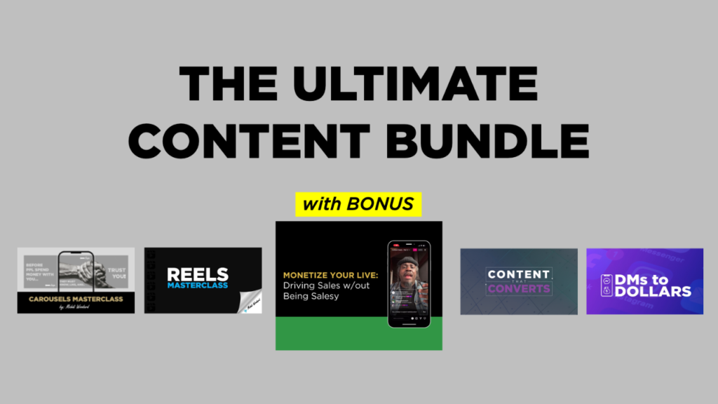 Mahdi Woodard – The Ultimate Content Course Bundle 2025
