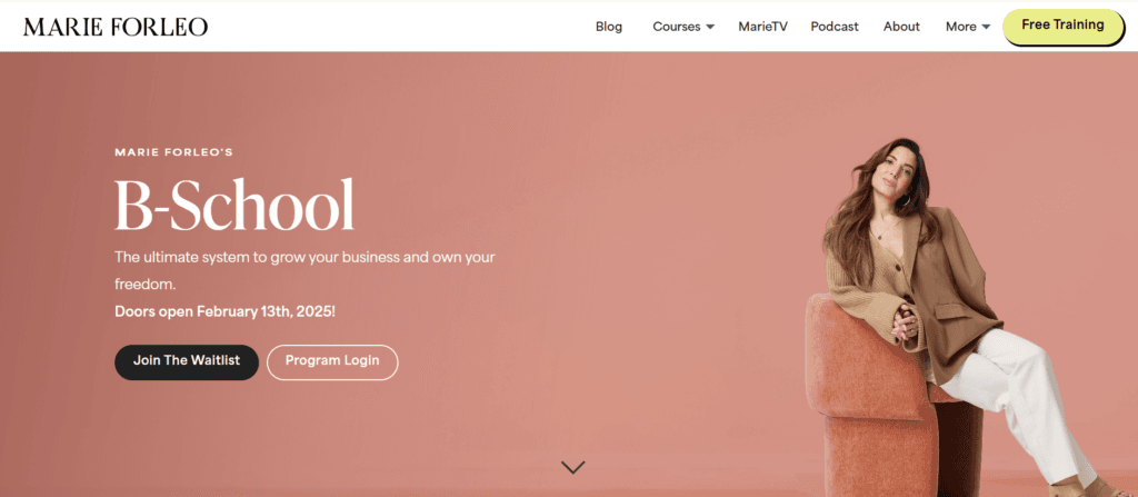 Marie Forleo – B-School (Summer)