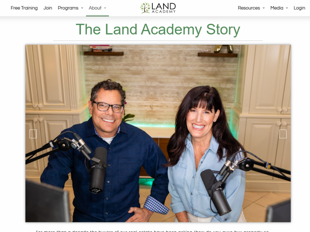 Steven Jack Butala, Jill DeWit – Land Academy