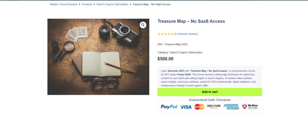 Casey Keith – Treasure Map (No SaaS Access)