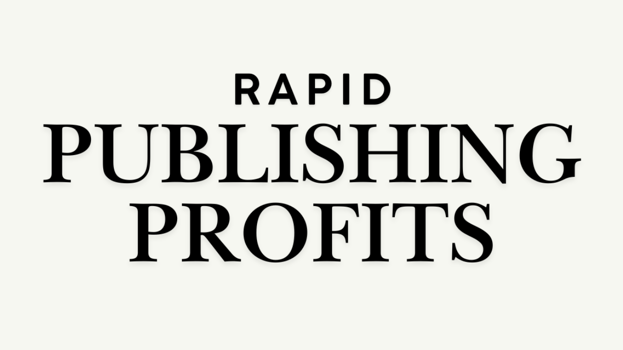 Roberto Morlacchi Rapid Publishing Profits