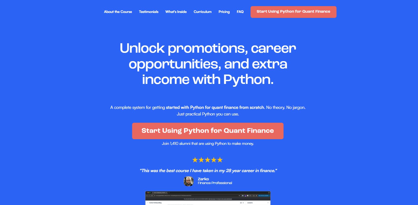 Jason Strimpel – Python for Quant Finance