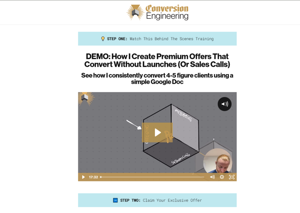 Ross O’Lochlainn Offer Engineering Training Program