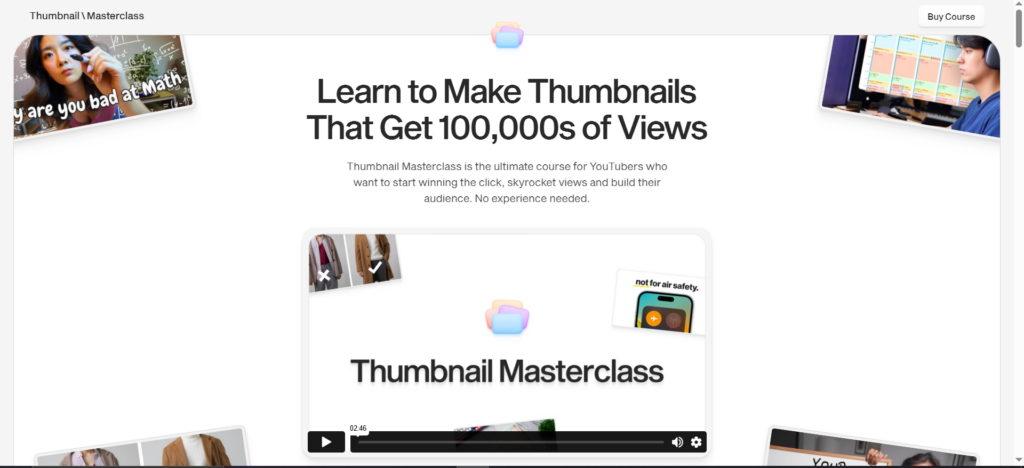 Ali Abdaal - Thumbnail Masterclass