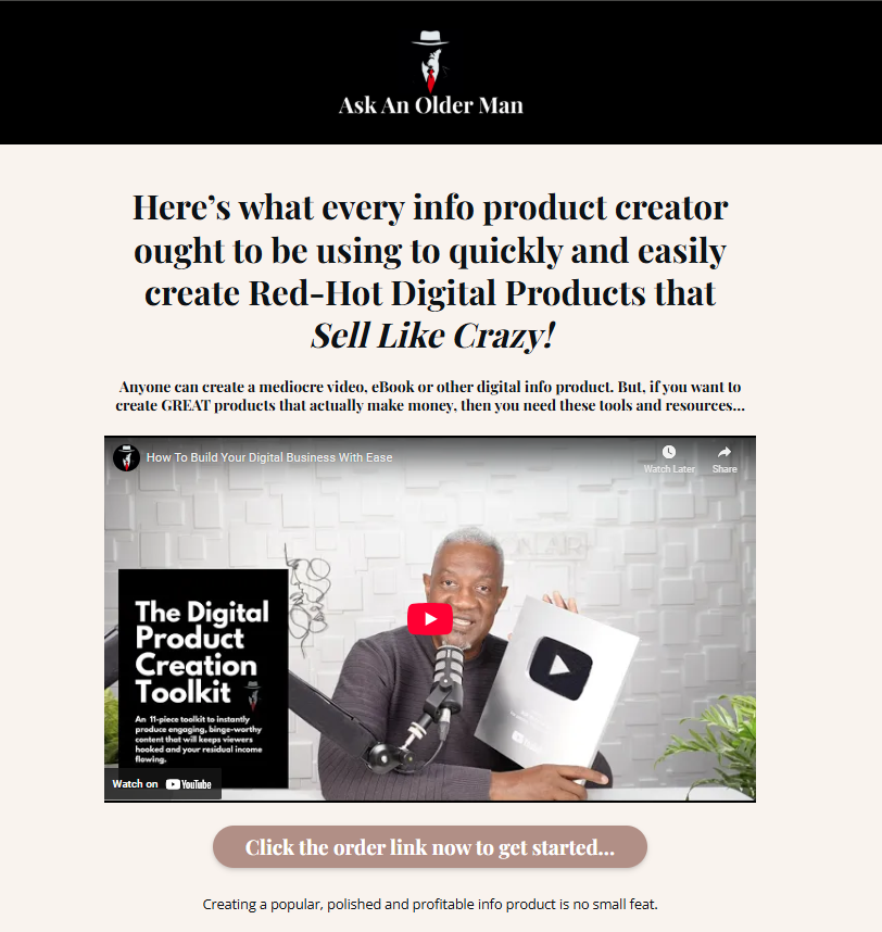 Ask An Older Man - The Digital Content Creation Kit