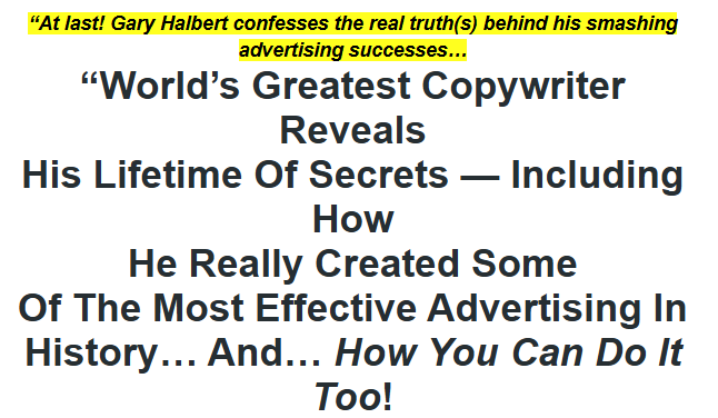 Gary Halbert – Last Seminar