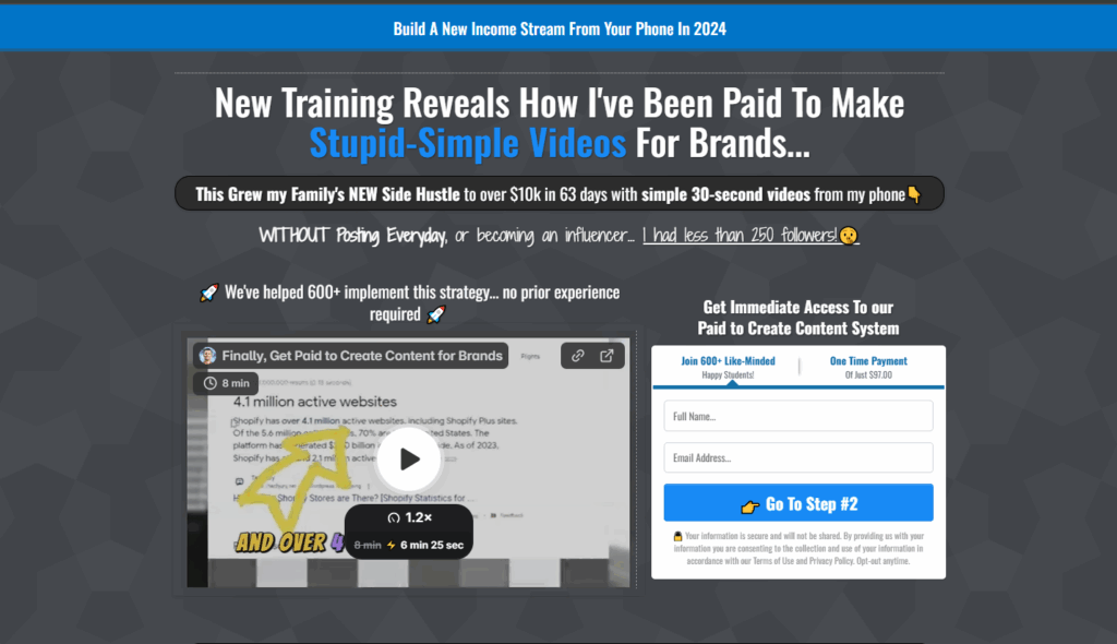 Get Paid To Create Content (UGC)