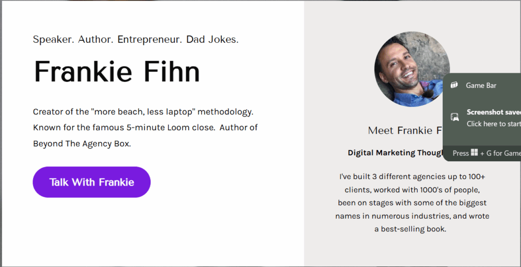 Frankie Fihn - Beyond the Agency + Upsell