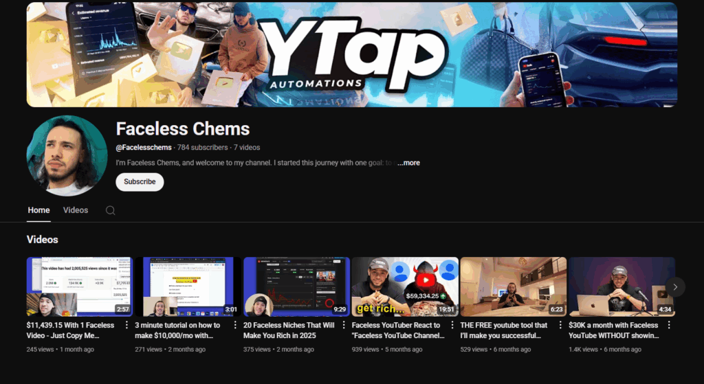 Chems - Faceless Youtube Business