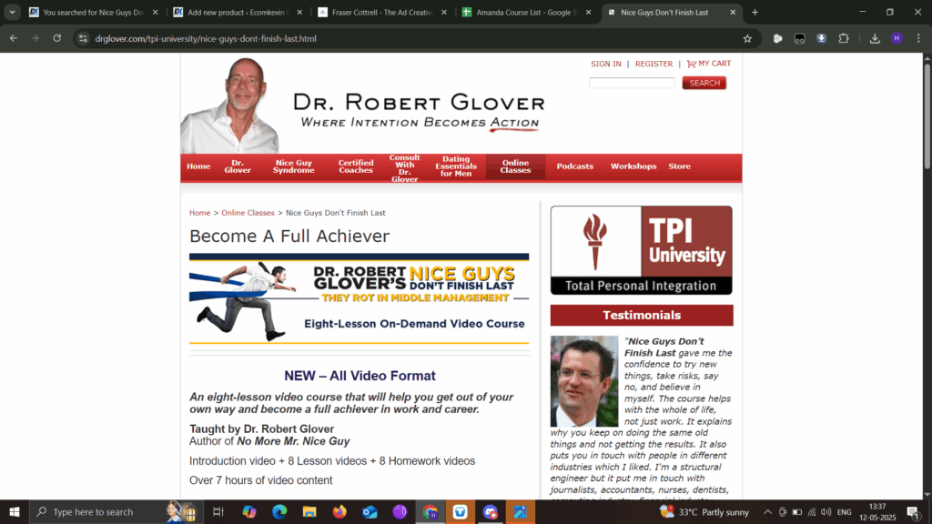 Robert Glover – Nice Guys Don’t Finish Last