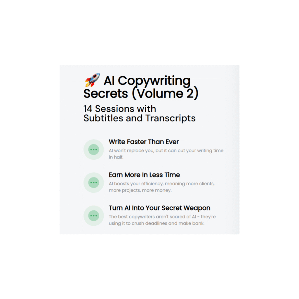 Drop Dead Copy – AI Copywriting Secrets (Volume 2)