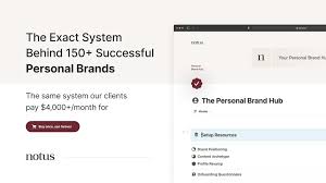 Notus – The Personal Brand Hub