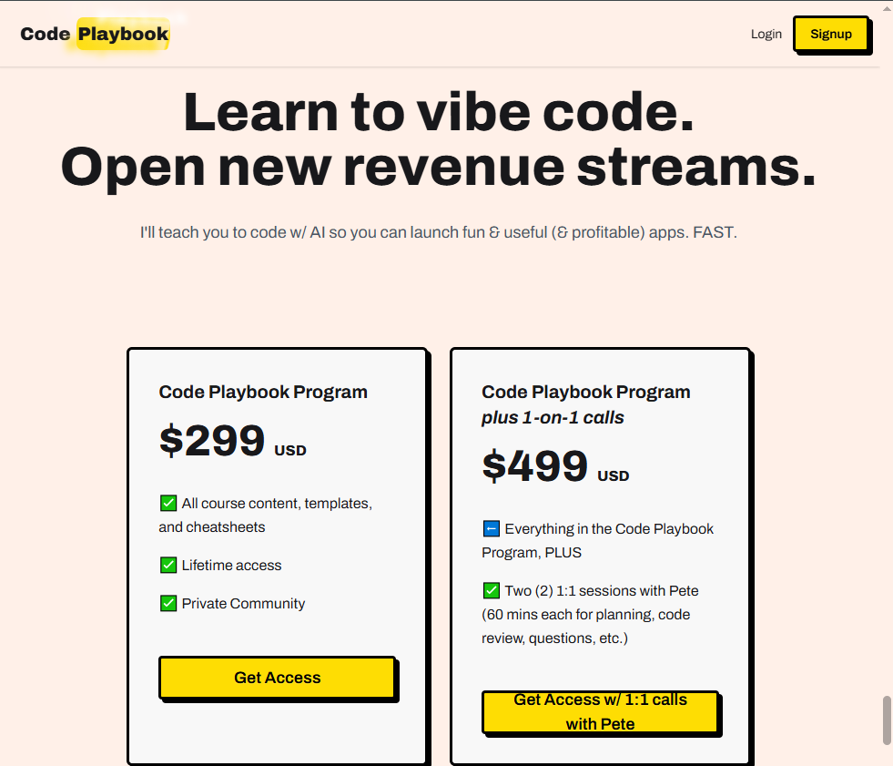 Pete McPherson – Code Playbook Program 2025