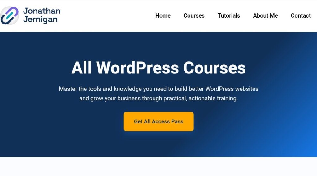 Jonathan Jernigan All Access Pass (WordPress)