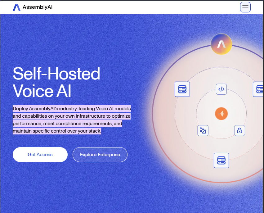 Self-hosted AI voice agents system
