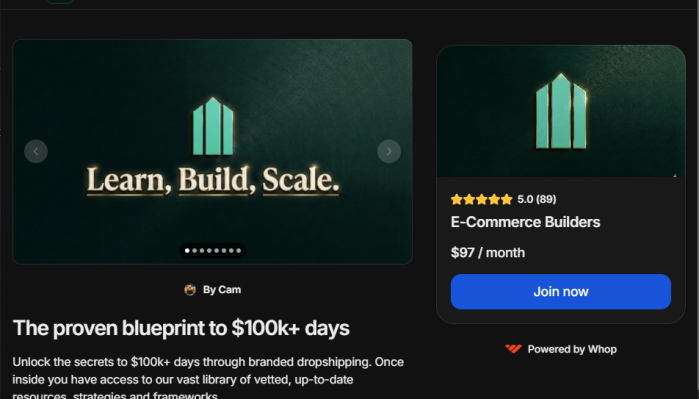 Learn how to build and scale profitable online stores with Camm – E-Commerce Builders (Up to March 2026). Complete strategies for modern e-commerce success.